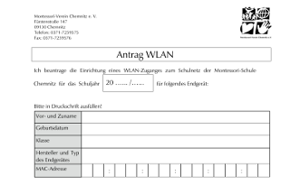 WLAN-Antrag